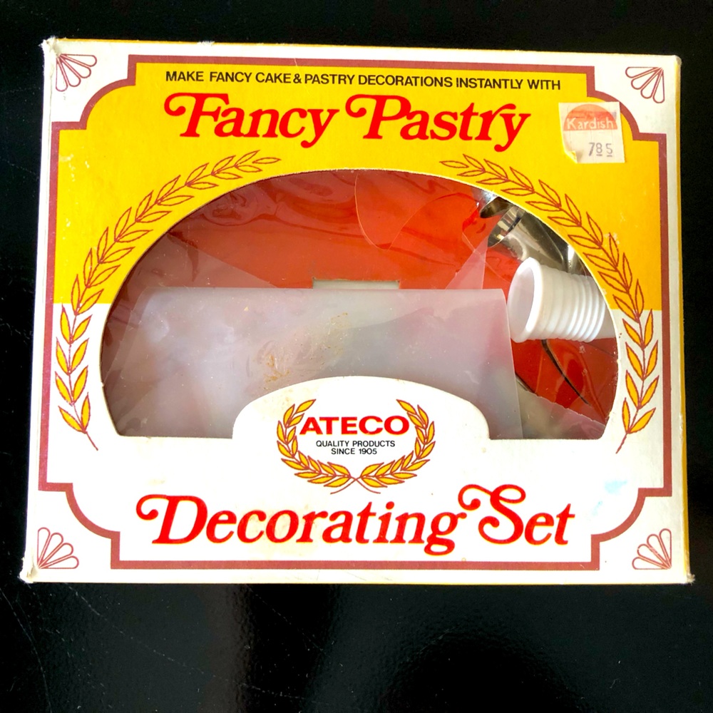 Vintage Ateco Fancy Pastry Decorating Set In Original Box Circa 1970ies